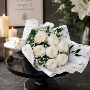 Ramo de Condolencias (8 rosas)